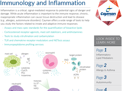 Download Cayman's Immunology brochure
