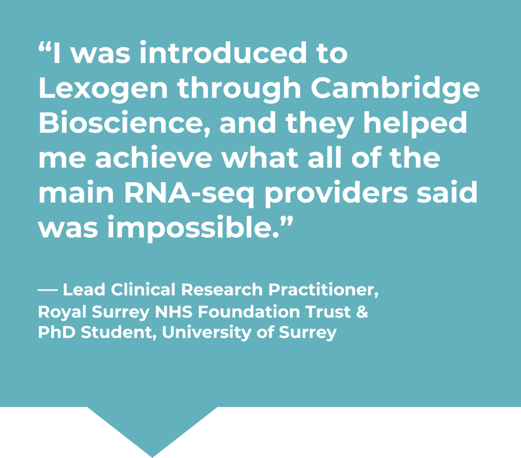 lexogen testimonial