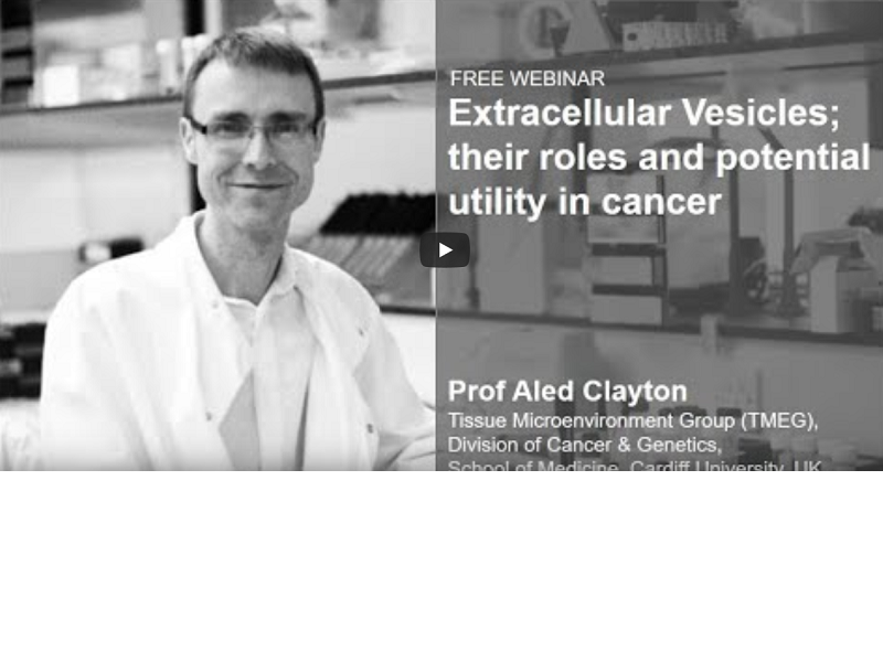 Webinar: Role of EVs and potential utility in cancer